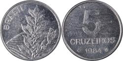 World Coins - Coin, Brazil, 5 Cruzeiros, 1984