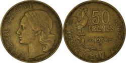 World Coins - Coin, France, Guiraud, 50 Francs, 1954, Beaumont - Le Roger,
