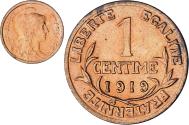 World Coins - Coin, France, Dupuis, Centime, 1919, Paris, , Bronze, KM:840