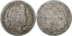 World Coins - France, 1/2 Franc, Louis-Philippe, 1841, Paris, Silver, , Gadoury:408
