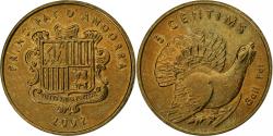 World Coins - Andorra, 5 Centims, 2002, Brass, , KM:181