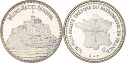 World Coins - France, Medal, Trésors du Patrimoine, Mont-Saint-Michel, n.d., Copper-nickel