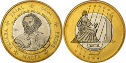 World Coins - Malta, Euro, PRUEBA-TRIAL ESSAI., 2003, Bi-Metallic,