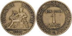 World Coins - Coin, France, Chambre de commerce, Franc, 1926, Paris,