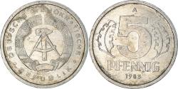 World Coins - Coin, GERMAN-DEMOCRATIC REPUBLIC, 5 Pfennig, 1983, Berlin, , Aluminum