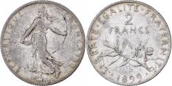 World Coins - Coin, France, Semeuse, 2 Francs, 1899, Paris, , Silver, KM:845.1