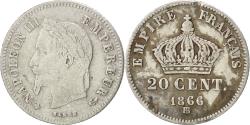 World Coins - Coin, France, Napoleon III, Napoléon III, 20 Centimes, 1866, Strasbourg