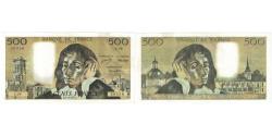 World Coins - France, 500 Francs, Pascal, 1971, J.26, EF(40-45), Fayette:71.7, KM:156b