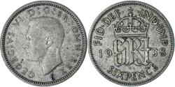 World Coins - Coin, Great Britain, 6 Pence, 1938