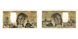 World Coins - France, 500 Francs, Pascal, 1973, L.38, VF(20-25), Fayette:71.10, KM:156b