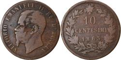 World Coins - Coin, Italy, Vittorio Emanuele II, 10 Centesimi, 1863, Milan, , Copper