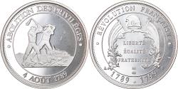 World Coins - France, Medal, Abolition des privilèges, 1989, , Silver