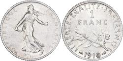 World Coins - France, Franc, Semeuse, 1910, Paris, Silver, , Gadoury:467, KM:844.1