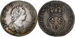 World Coins - France, Louis XV, 1/4 Ecu Vertugadin, 1716, Bourges, réformé, Silver
