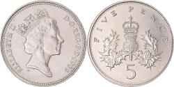 World Coins - Coin, Great Britain, 5 Pence, 1989