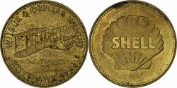 World Coins - France, Token, Collection Shell, Wilbur and Orville Wright, Bronze-Aluminium