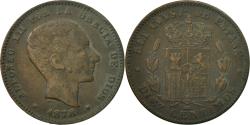 World Coins - Coin, Spain, Alfonso XII, 10 Centimos, 1878, Madrid, , Bronze, KM:675