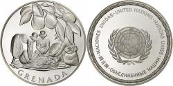 World Coins - France, Medal, Nations Unies, Grenada, Silver,