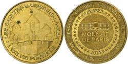 World Coins - France, Token, 13/ Saintes-Marie de la Mer - Eglise, 2014, Copper-nickel