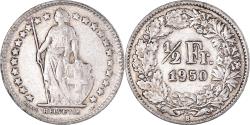 World Coins - Coin, Switzerland, 1/2 Franc, 1950, Bern, , Silver, KM:23