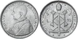 World Coins - Coin, VATICAN CITY, Paul VI, 10 Lire, 1967, , Aluminum, KM:95