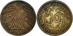 World Coins - Coin, Germany, 10 Reichspfennig, 1936