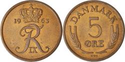 World Coins - Coin, Denmark, Frederik IX, 5 Öre, 1963, Copenhagen, , Bronze