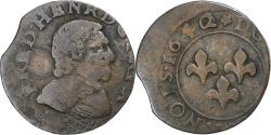 World Coins - Principality of Orange, Frédéric-Henri de Nassau, Double Tournois, 1642/0