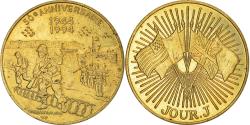 World Coins - France, Token, 50ème Anniversaire du Débarquement, Jour J, WAR, 1994