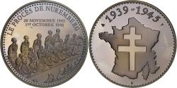 World Coins - France, Medal, Seconde Guerre Mondiale, Le Procès de Nuremberg, Copper-nickel