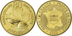 World Coins - France, Token, Raid de Dieppe, Juno Beach, 2022, Copper-nickel Aluminium
