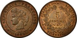 World Coins - Coin, France, Cérès, 5 Centimes, 1882, Paris, , Bronze, Gadoury:157a