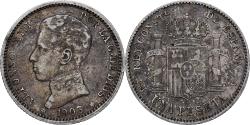 World Coins - Spain, Alfonso XIII, Peseta, 1903, Madrid, Silver, , KM:721