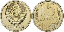World Coins - Soviet Union, 15 Kopeks, 1983, Copper-Nickel-Zinc,