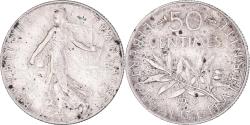 World Coins - Coin, France, Semeuse, 50 Centimes, 1916, Paris, , Silver, KM:854