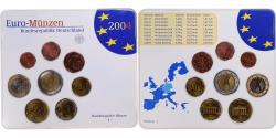 World Coins - Germany, 1 Cent to 2 Euro, 2004, Hambourg, Set Euro,
