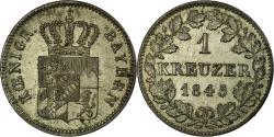 World Coins - Coin, German States, BAVARIA, Ludwig I, Kreuzer, 1845, , Silver, KM:799