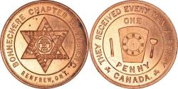 World Coins - Canada, Token, Masonic, Renfrew, Bonnechere, Chapter Penny, , Copper