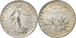 World Coins - France, 50 Centimes, Semeuse, 1918, Paris, Silver, , KM:854