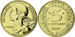 World Coins - Coin, France, Marianne, 5 Centimes, 2001, Paris, BU, , Aluminum-Bronze