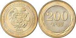 World Coins - Armenia, 200 Dram, 2003, Brass, , KM:96