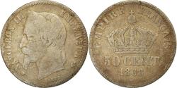 World Coins - Coin, France, Napoleon III, Napoléon III, 50 Centimes, 1868, Strasbourg