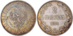 World Coins - Coin, Finland, Nicholas II, 2 Markkaa, 1874, , Silver, KM:7.2