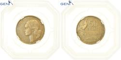 World Coins - Coin, France, Guiraud, 50 Francs, 1950, Paris, GENI, AU50,