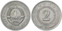 World Coins - Yugoslavia, 2 Dinara, 1974, Belgrade, Nickel, , KM:57