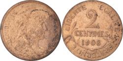World Coins - Coin, France, Dupuis, 2 Centimes, 1908, Paris, , Bronze, KM:841