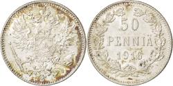 World Coins - Coin, Finland, Nicholas II, 50 Penniä, 1916, , Silver, KM:2.2
