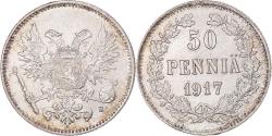 World Coins - Coin, Finland, Nicholas II, 50 Penniä, 1917, Helsinki, Civil War,