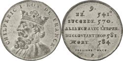 World Coins - France, Medal, Chilpéric I, History, , Tin