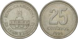 World Coins - Coin, Argentina, 25 Centavos, 1994, , Copper-nickel, KM:110a